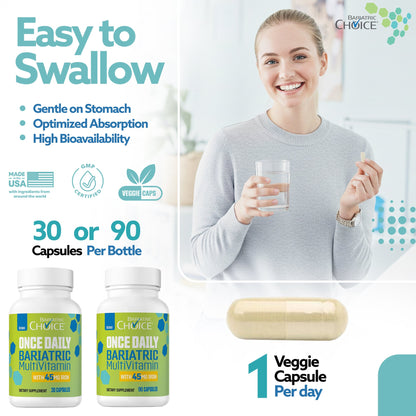 Once Daily Bariatric MultiVitamin with 45mg Iron