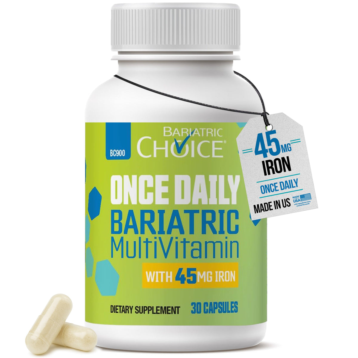 Once Daily Bariatric MultiVitamin with 45mg Iron